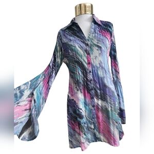 🔮Sunny Leigh - Multicolour Flare Buttonfront Blouse - Size M